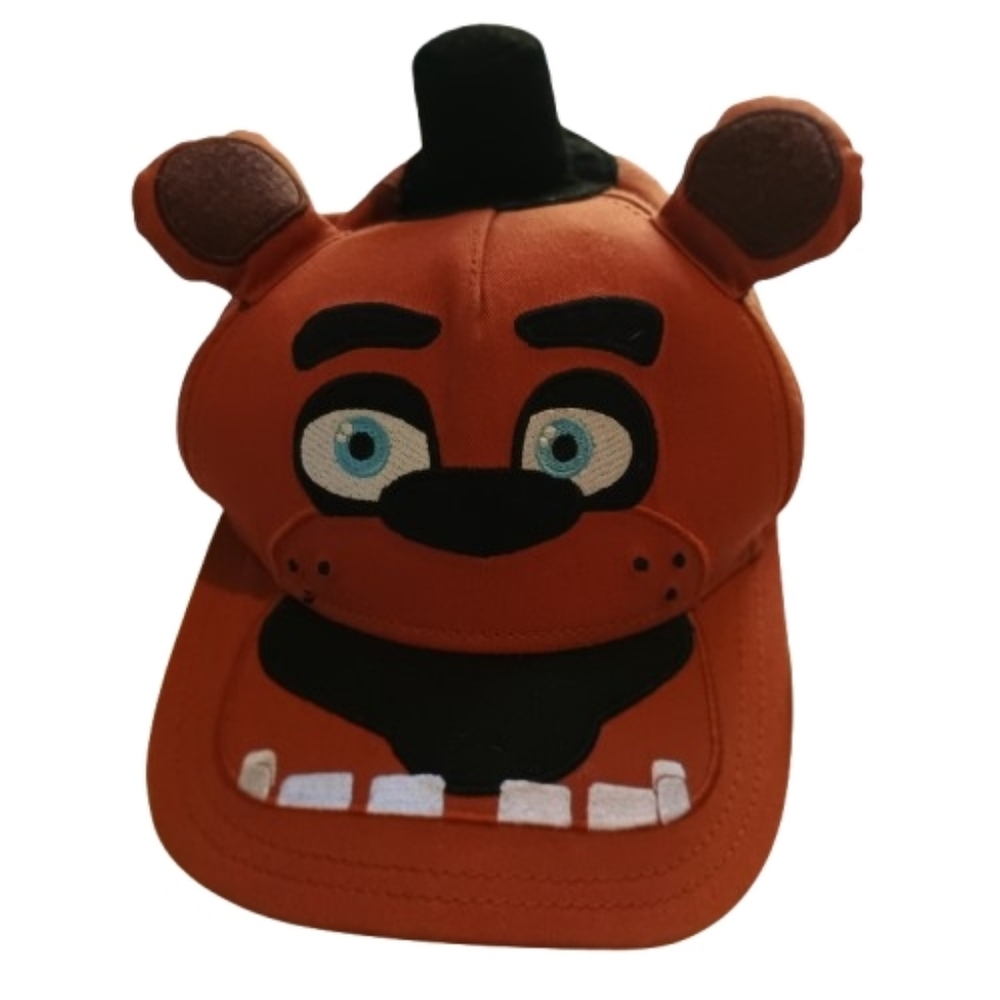 Five Nights at Freddy's Freddy Fazbear Big Face Brown Snapback‎ Hat - Picture 8 of 13